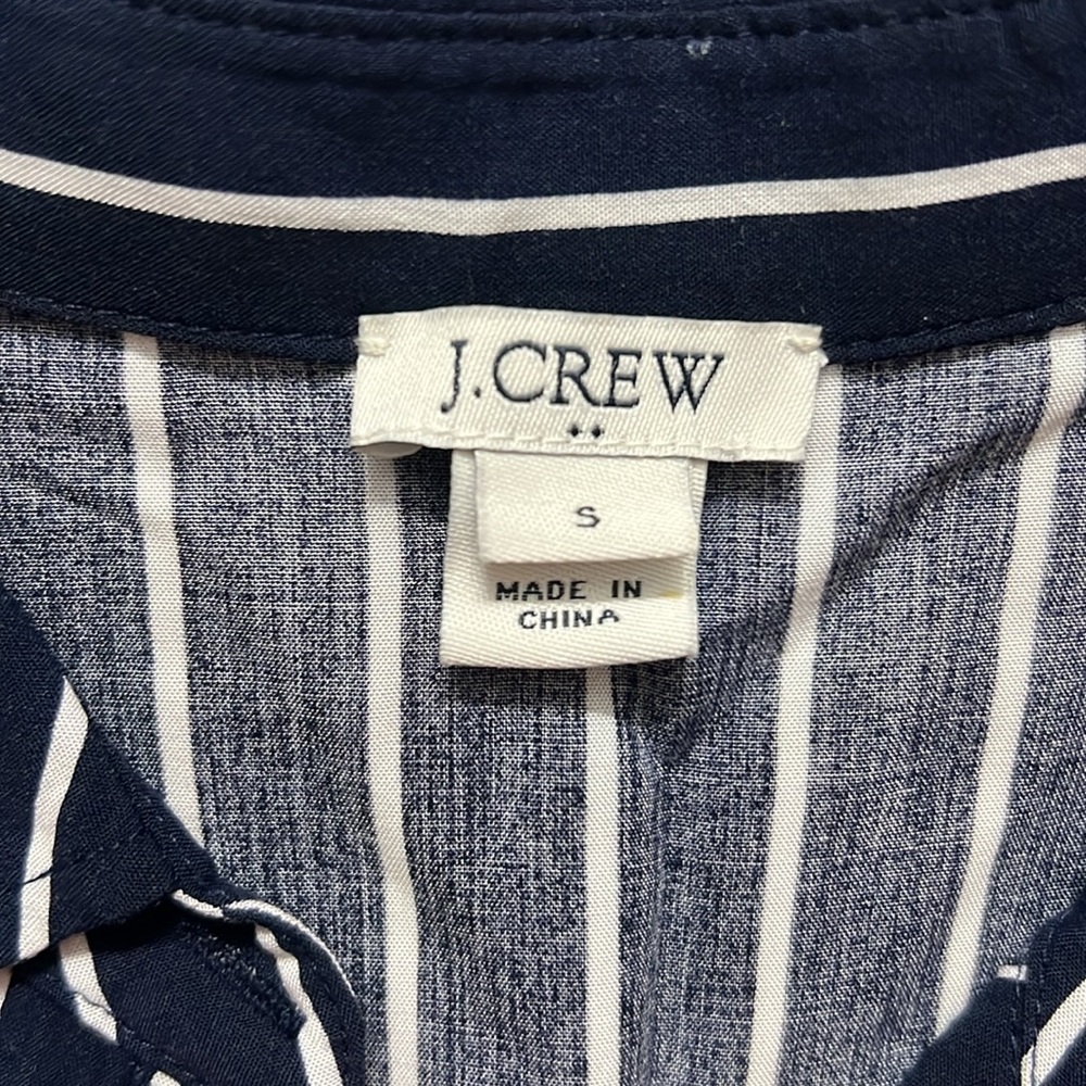 J. Crew Navy and White Striped Maxi Dress - Picture 2 of 6